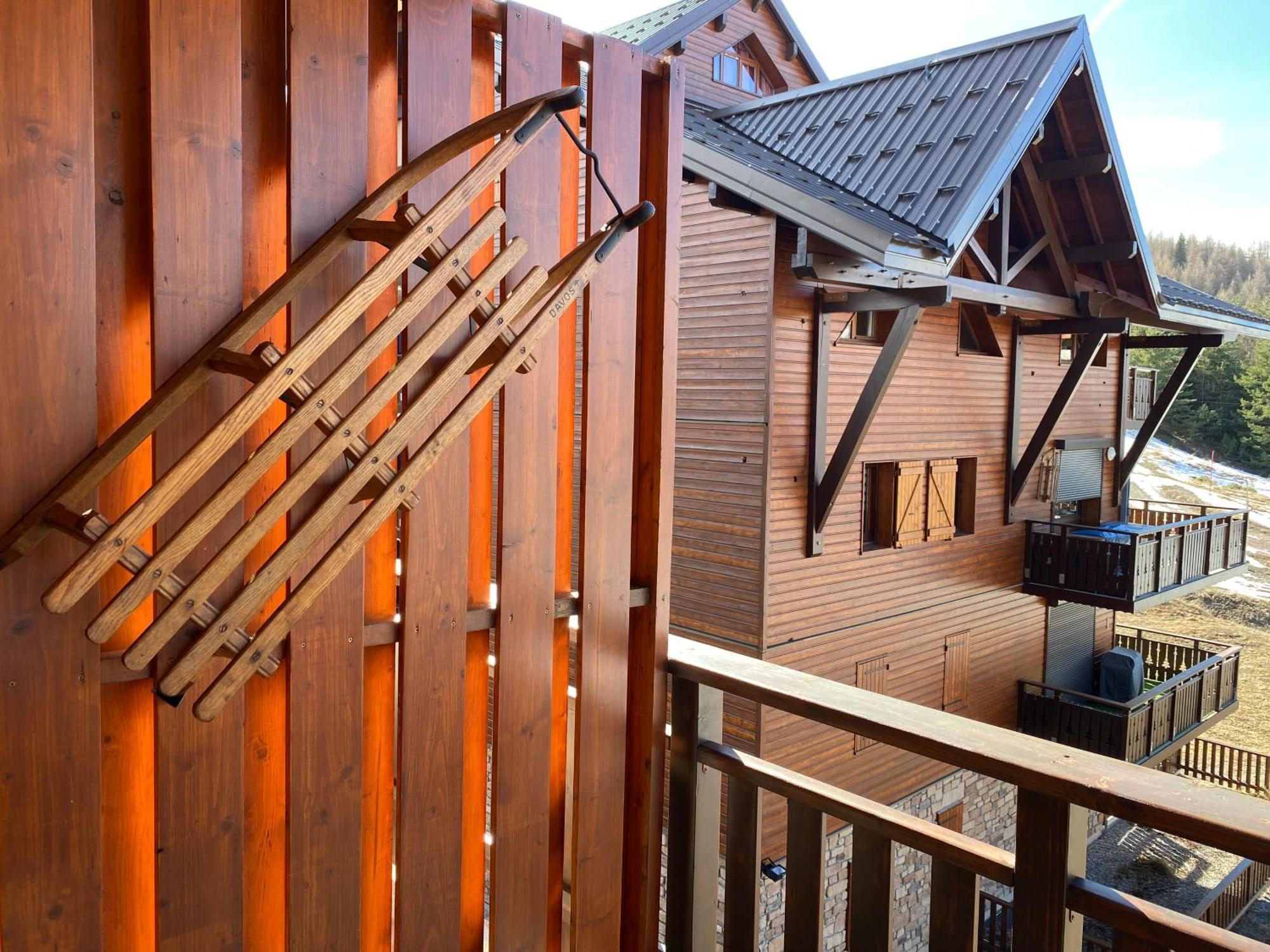 Ferienwohnung Eden Sur Les Pistes Avec Vue Panoramique Sur La Vallee La Joue du Loup Exterior foto